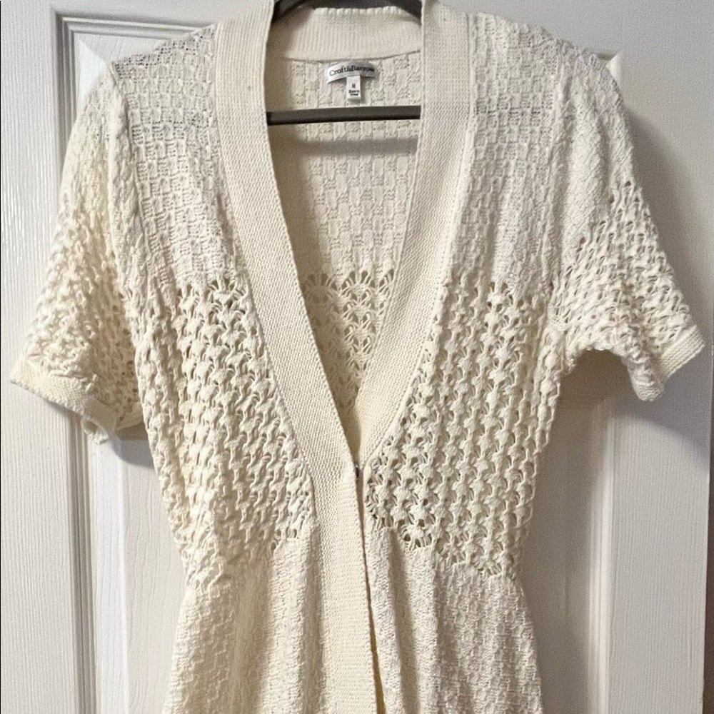 Croft and Barrow short sleeve long sweater